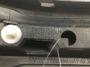 Opel Zafira A (1999–2005) Zierleiste Kotflügel hinten 090597595 - 3