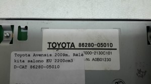 TOYOTA Avensis T27 (2008–2019) Audio amplifier 8628005010 - 3