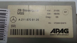 Mercedes Benz E-Class W211 (2002–2009) Relay A2118708126 - 2