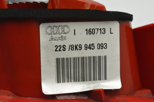 AUDI A4 B8 (2007–2016) Tail light on trunk lid 8K9945093 - 4