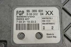 Opel Vectra C (2002–2008) Engine control unit 55355631 - 2