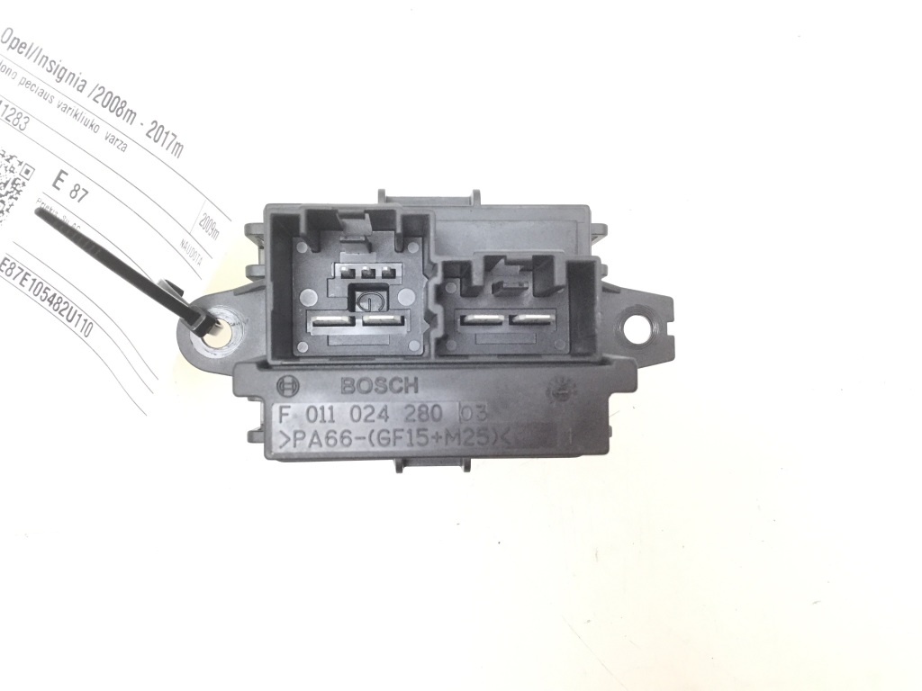 OPEL Insignia A (2008-2016) Interior Heater Resistor 15141283 21253284