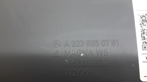 Mercedes Benz CLC-Class 203 (2001–2007) Support de plaque d’immatriculation avant A2038850781 - 3