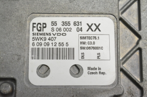 Opel Vectra C (2002–2008) Motorsteuergerät 55355631 - 4