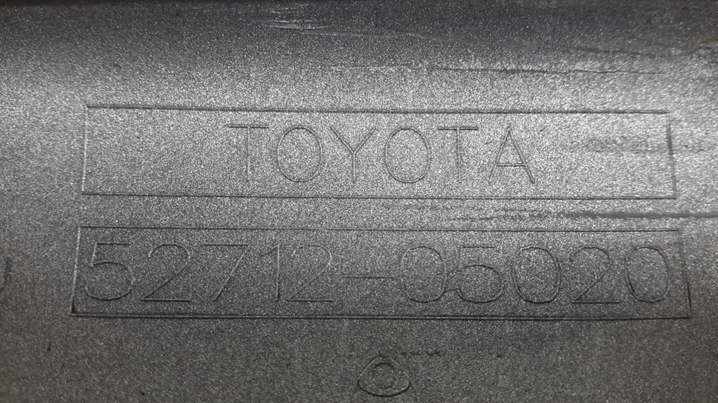 TOYOTA Avensis 2 generation (2002-2009) Priekinis dešinys bamperio moldingas 5271205020 20973572
