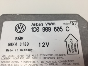 Volkswagen Passat B5 (1997–2005) Airbagsteuergerät 1C0909605C - 3