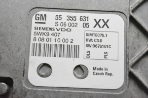 Opel Astra H (2004–2010) Motorsteuergerät 55355631 - 3