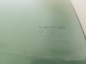 LEXUS IS (2005–2013) Aizmugurējo sānu durvju stikls 6811453140 - 2
