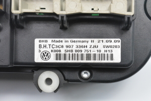 Volkswagen Golf VI (2008–2013) Salona sildītāja vadības panelis 3C8907336H - 3