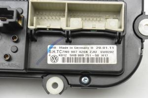 Volkswagen Golf VI (2008–2013) Salona sildītāja vadības panelis 7N0907426K - 5
