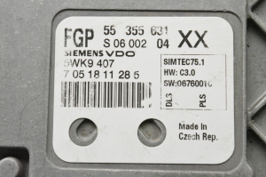 Opel Astra H (2004–2010) Motorsteuergerät 55355631 - 4