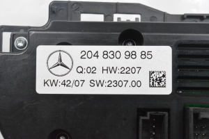 Mercedes Benz C-Class 204 (2007–2014) Heater control panel 2048309885 - 2