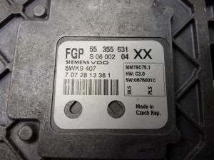 Opel Vectra C (2002–2008) Engine control unit 55355631 - 3
