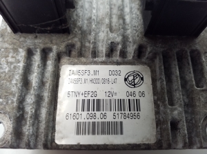 FIAT Punto (2005–2018) Motorsteuergerät 6160109806 - 2