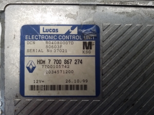 Mitsubishi Carisma (1995–2004) Engine control unit 7700867274 - 3