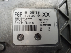 Opel Astra H (2004–2010) Engine control unit 55355631 - 3