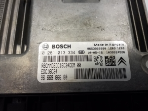 Peugeot 3008 (2009–2016) Engine control unit 9666986680 - 4