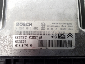 Peugeot 307 I (2000–2009) Motorsteuergerät 9661377280 - 4
