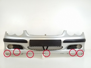   Front bumper and its parts (set) 