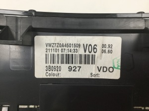 Volkswagen Passat B5 (1997–2005) Instrument cluster 3B0920927 - 3