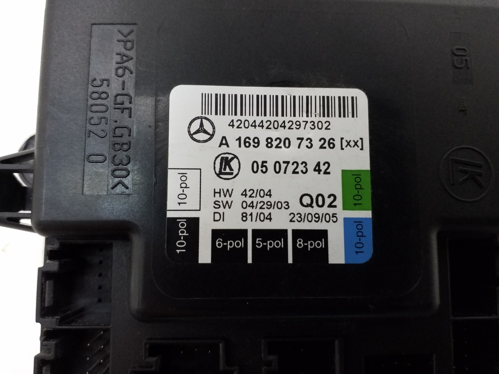 MERCEDES-BENZ A-Class W169 (2004-2012) Front Left Door Control Unit A1698207326 20995503