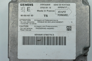 Peugeot 307 I (2000–2009) Airbagsteuergerät 9645840780 - 2