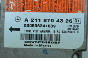 Mercedes Benz E-Class W211 (2002–2009) Airbagsteuergerät A2118704326 - 4