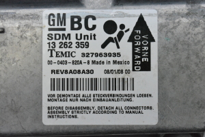 Opel Corsa D (2006–2014) Airbagsteuergerät 13262359 - 2