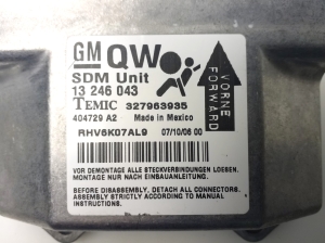 Opel Astra H (2004–2010) Airbagsteuergerät 13246043 - 3