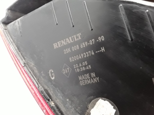RENAULT Scenic (2003–2010) Eckleuchte hinten 8200127704 - 3