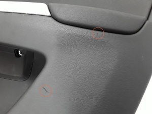  Rear side door trim and its details 