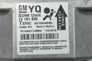 Opel Astra H (2004–2010) Airbagsteuergerät 13191825 - 4