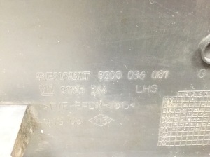 Opel Vivaro A (2001–2014) Aizmugurējo sānu durvju līste 91165344 - 2