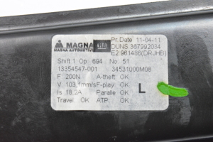 Opel Meriva (2010–2017) Esiukse aknatõstuk ja selle osad 13354547 - 3