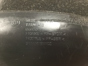 BMW 5 SERIES E60 (2003–2010) Rear wheel arch liner 51717033751 - 2