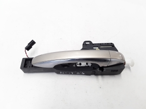 Rear side door exterior handle and its parts