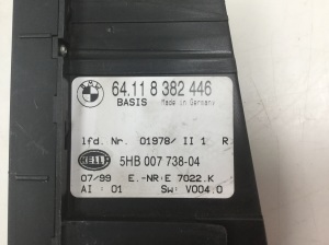 BMW 3 SERIES E46 (1998–2007) Heater control panel 64118382446 - 3