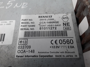 RENAULT Koleos (2007–2016) GPS juhtplokk 25915JY000 - 3