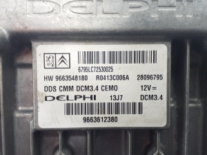 Peugeot 407 (2004–2010) Engine control unit 9663548180 - 3