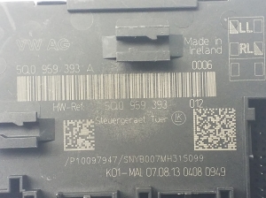 Volkswagen Golf VII (2012–2026) Türsteuergerät vorn 5Q0959393A - 3