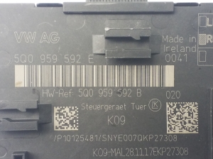 Volkswagen Golf VII (2012–2026) Türsteuergerät vorn 5Q0959592E - 3