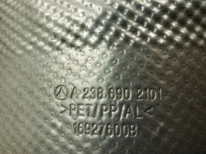 Mercedes Benz E-Class W238 (2017–2026) Aizmugurējais apakšspārns A2386902903 - 4