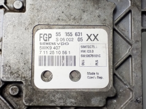 Opel Vectra C (2002–2008) Engine control unit 55355631 - 2