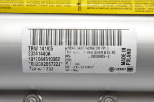 Volkswagen Touareg I (2002–2010) Pasažiera drošības spilvens panelī 7L0880202 - 3