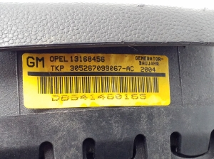 Opel Astra H (2004–2010) Stūres drošības spilvens 13168456 - 2