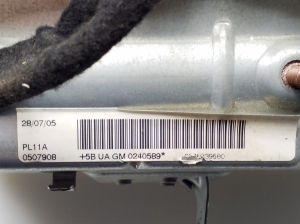 Citroen C4 (2004–2010) Passenger dashboard airbag 9646339680 - 3