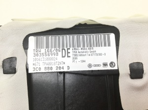 Volkswagen Passat B6 (2005–2010) Passenger dashboard airbag 3C0880204D - 2