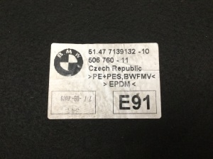 BMW 3 SERIES E91 (2005–2013) Heliisolatsioon 7139132 - 3