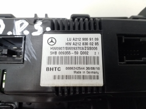 Mercedes Benz E-Class W207 (2009–2017) Heater control panel A2129009109 - 2
