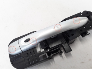 RENAULT Megane III (2008–2016) Front door external opening handle and its details - 3